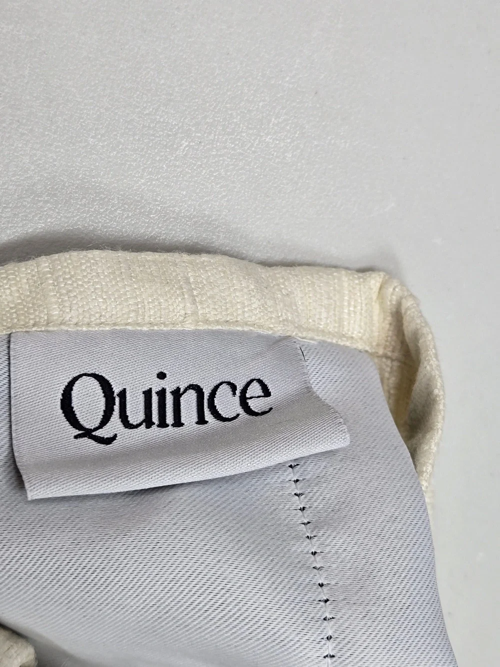 NWT QUINCE Set Of 2 48x96 Raw Silk True Blackout Curtains Ivory 8699